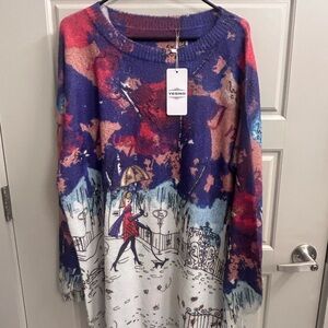 Vibrant Graphic Knit Dress